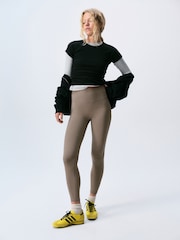 self. Mink Brown High Waist Leggings - Image 2 of 9