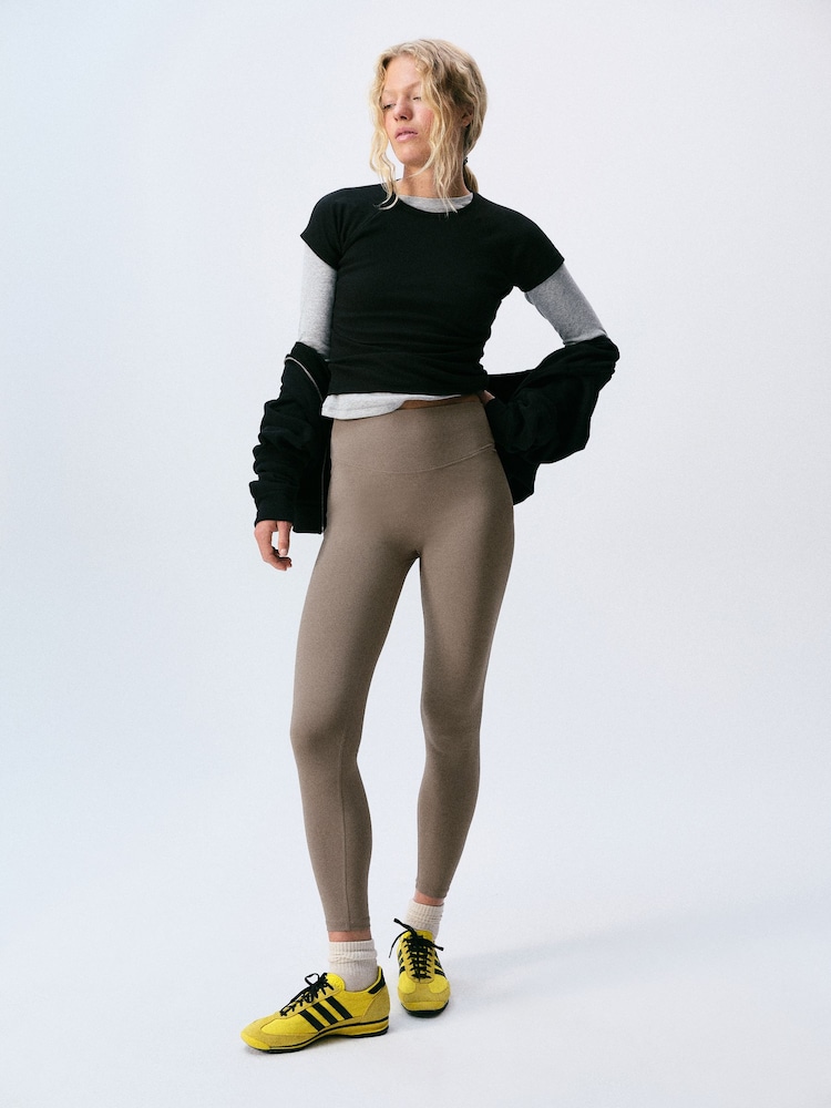 self. Mink Brown High Waist Leggings - Image 2 of 9