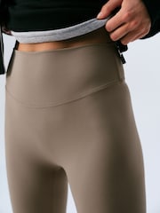 self. Mink Brown High Waist Leggings - Image 6 of 9