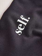 self. Black Kick Flare High Waist Leggings - Image 7 of 8