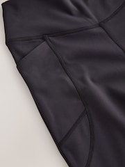 self. Black Kick Flare High Waist Leggings - Image 8 of 8