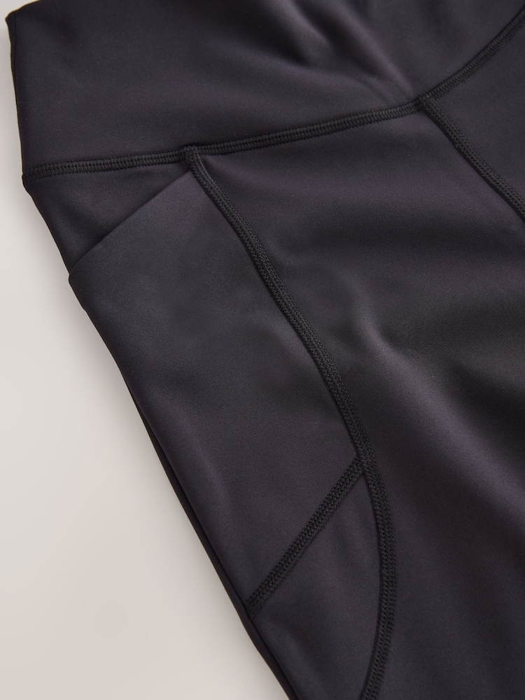 self. Black Kick Flare High Waist Leggings - Image 8 of 8 self. Black Kick Flare High Waist Leggings - Image 8 of 8