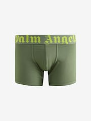 Palm Angels Green Cotton Stretch Logo Regular Boxers - Image 1 of 4
