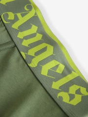 Palm Angels Green Cotton Stretch Logo Regular Boxers - Image 4 of 4