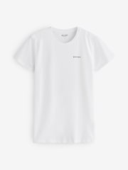 Palm Angels White Cotton Stretch Logo T-Shirt - Image 1 of 1