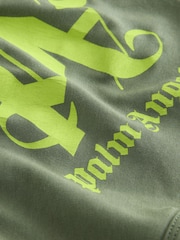 Palm Angels Green Cotton Stretch Logo Regular Boxers - Image 3 of 4