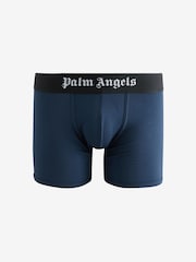Palm Angels Blue Cotton Stretch Logo Long Boxers 3 Pack - Image 2 of 7