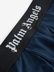 Palm Angels Blue Cotton Stretch Logo Long Boxers 3 Pack - Image 7 of 7