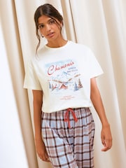 Friends Like These Blue Chamonix Short Sleeve Pyjamas - Image 4 of 5