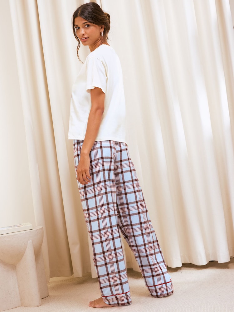 Friends Like These Blue Chamonix Short Sleeve Pyjamas - Image 5 of 5