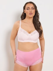 Yours Curve White Cotton Lace Bras 2 Pack - Image 3 of 8