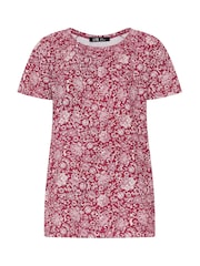 Long Tall Sally Red Bubble Hem T-Shirt - Image 5 of 5