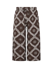 Yours Curve Brown Flare Trousers - Image 5 of 5