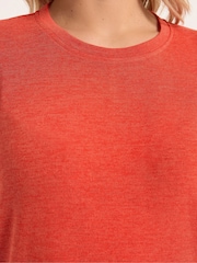 Yours Curve Orange Drop Sleeve Tunic Top - Image 4 of 5