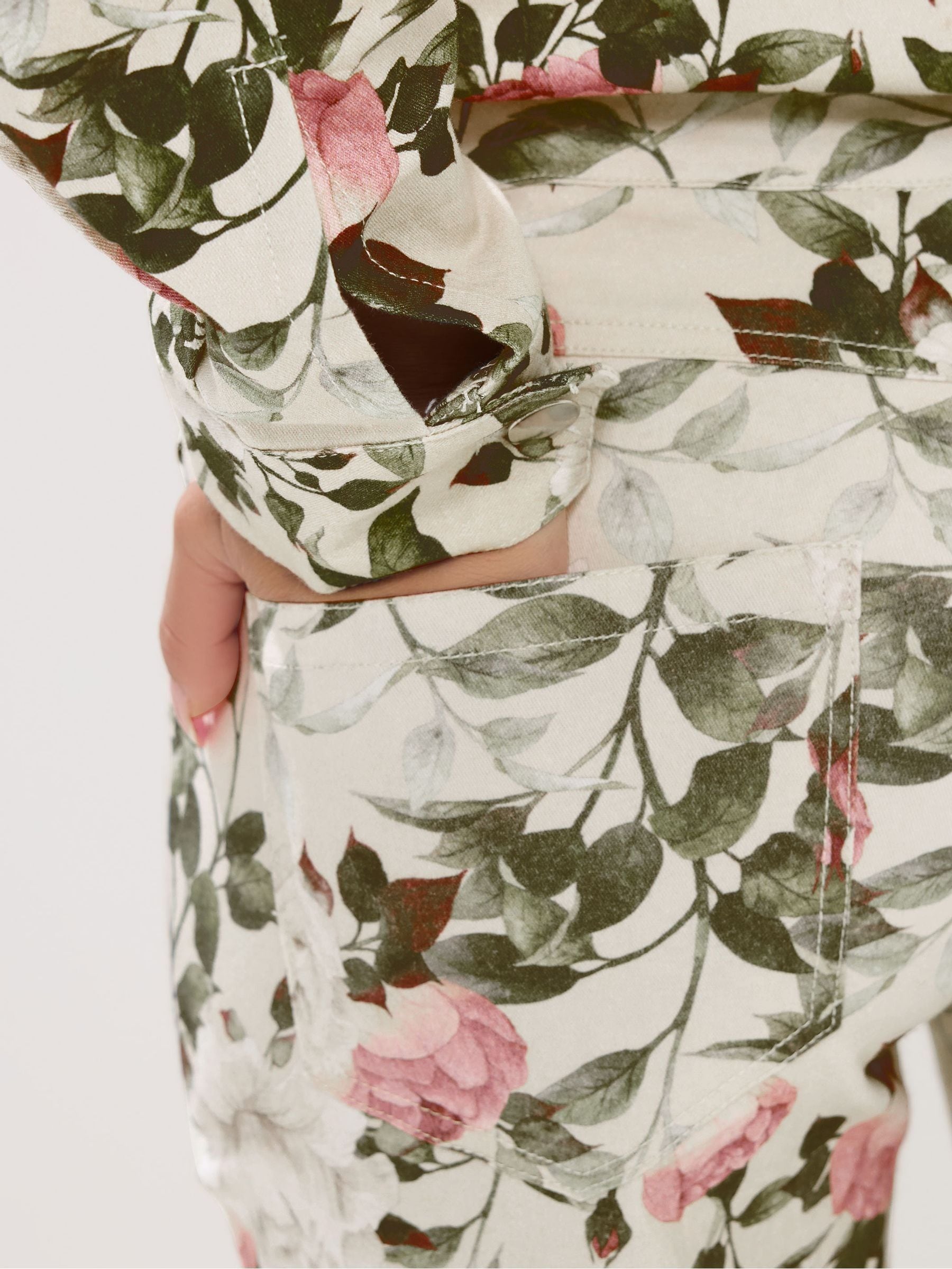 Buy PixieGirl Petite White Floral Print Denim Jacket from Next USA