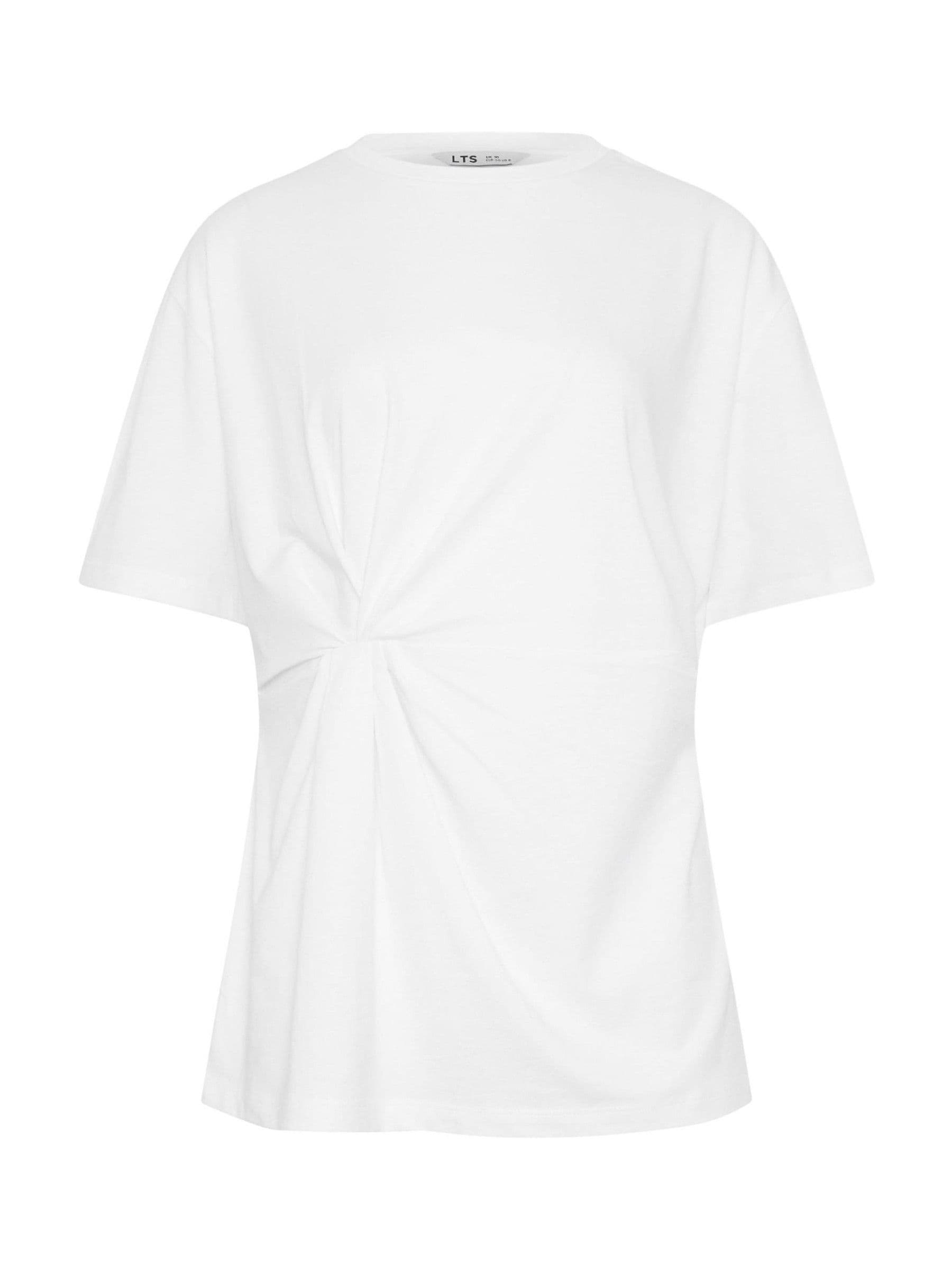 Buy Long Tall Sally White Twist Front T-Shirt from the Next UK