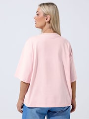 Yours Curve Orange Limited Summer Spirit Distressed T-Shirt - Image 3 of 6