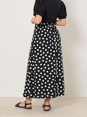 M&Co Spot Printed Midi Skirt - Image 3 of 5