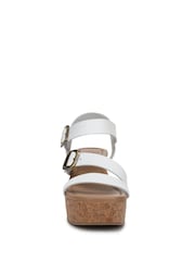 Blowfish Malibu White Ali Regular Fit Wedge Slingbacks - Image 4 of 7