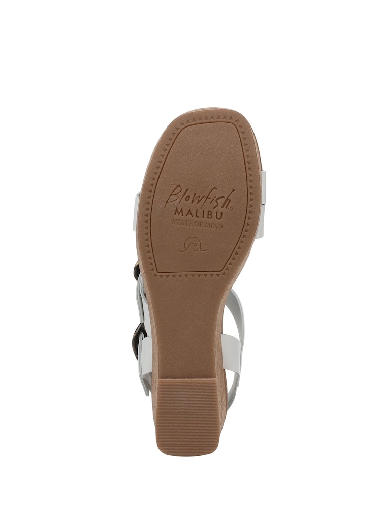 Blowfish Malibu White Ali Regular Fit Wedge Slingbacks - Image 7 of 7 Blowfish Malibu White Ali Regular Fit Wedge Slingbacks - Image 7 of 7