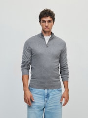The Set 3 Pack Quarter Zip Knit Jumpers Black/Grey - Image 12 of 18