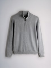 The Set 3 Pack Quarter Zip Knit Jumpers Black/Grey - Image 14 of 18