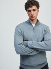 The Set 3 Pack Quarter Zip Knit Jumpers Black/Grey - Image 7 of 18