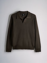 The Set 2 Pack Trophy Neck Fisherman Jumpers Green - Image 10 of 12