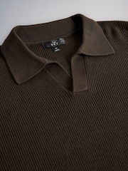 The Set 2 Pack Trophy Neck Fisherman Jumpers Green - Image 11 of 12