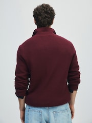 The Set 2 Pack Trophy Neck Fisherman Jumpers Green - Image 3 of 12