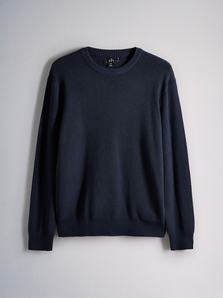 The Set 2 Pack Fisherman Crew Neck Jumpers - 图片2 / 5