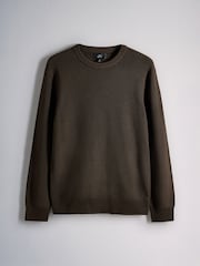 The Set 3 Pack Fisherman Crew Neck Jumpers Black - Image 10 of 13