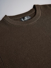 The Set 3 Pack Fisherman Crew Neck Jumpers Black - Image 12 of 13