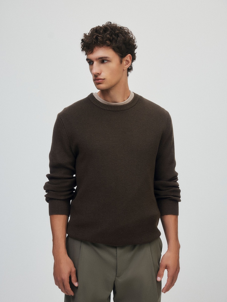 The Set 3 Pack Fisherman Crew Neck Jumpers Black - Image 2 of 13