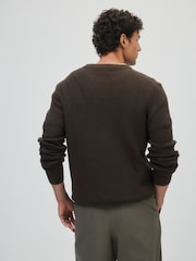 The Set 3 Pack Fisherman Crew Neck Jumpers Black - Image 3 of 13