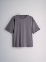 The Set 2 Pack Short Sleeve T-Shirt Check Bottom Pyjamas Charcoal Grey - Image 3 of 7