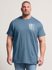 BadRhino Big & Tall Blue Double Dragon T-Shirt - Image 1 of 7