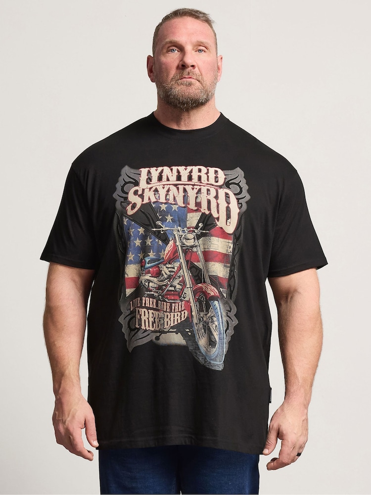 BadRhino Big & Tall Black Full Length Lynyrd Skynrd T-Shirt - Image 1 of 6