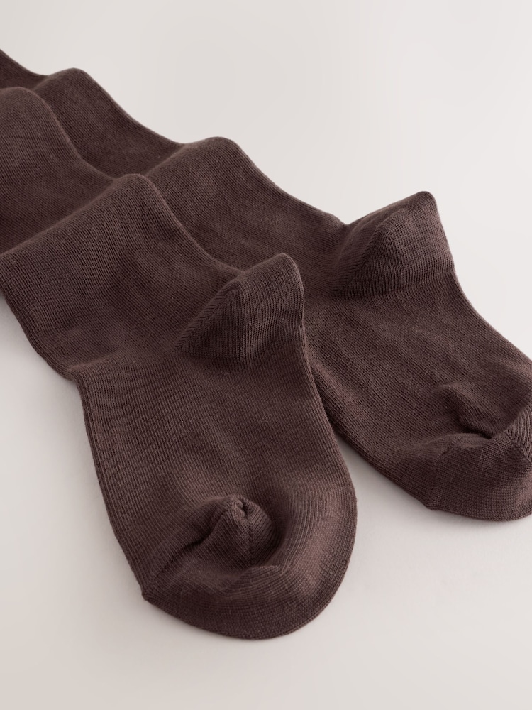 Choclate Brown Cotton Rich Single Tights - Image 2 of 3 Choclate Brown Cotton Rich Single Tights - Image 2 of 3