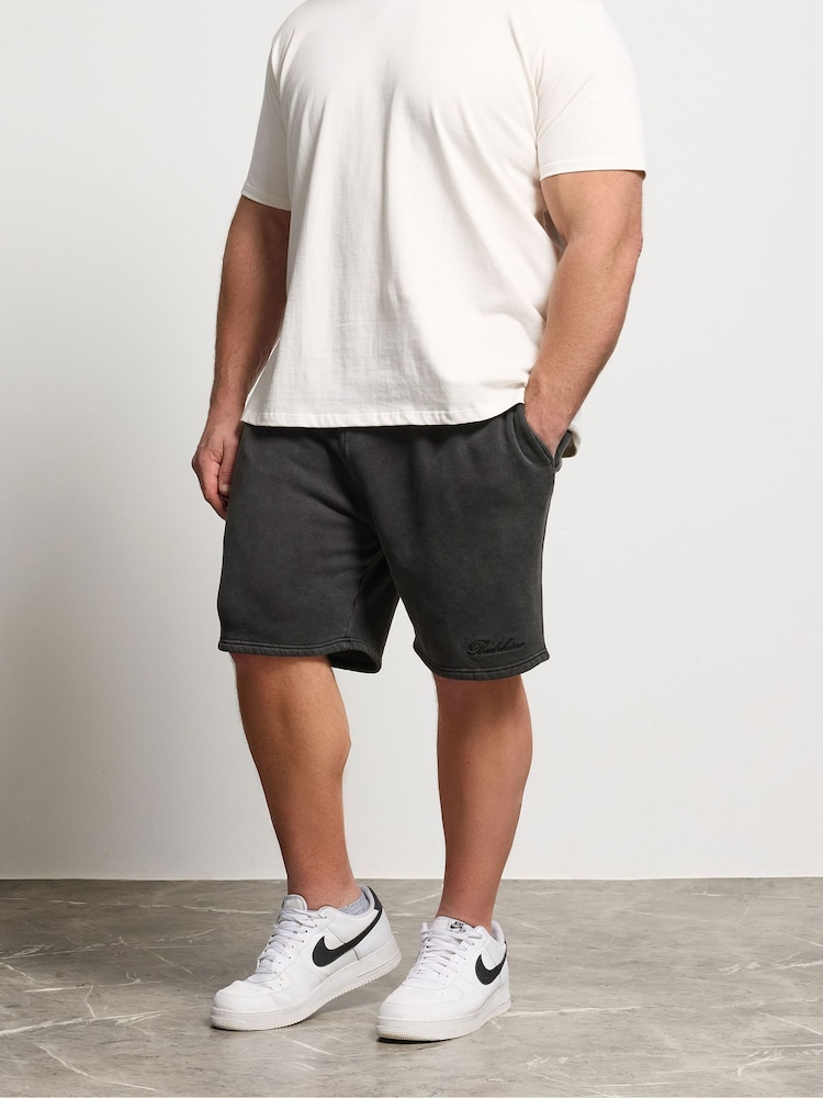 BadRhino Big & Tall Black Sun Fade Sweat Shorts - Image 1 of 5 BadRhino Big & Tall Black Sun Fade Sweat Shorts - Image 1 of 5