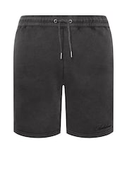 BadRhino Big & Tall Black Sun Fade Sweat Shorts - Image 4 of 5