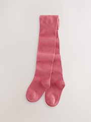 Rose Pink Cotton Rich Single Tights - Image 1 of 3