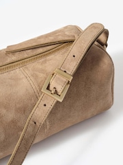 Mint Velvet Natural Matilda Suede Shoulder Bag - Image 3 of 5