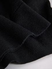 שחור - The Set Merino Knit Crew Neck Jumper - תמונה 7 מתוך 8