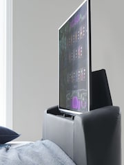 Time 4 Sleep Charcoal Fuzion Faux Leather Upholstered TV Bed - Image 4 of 4