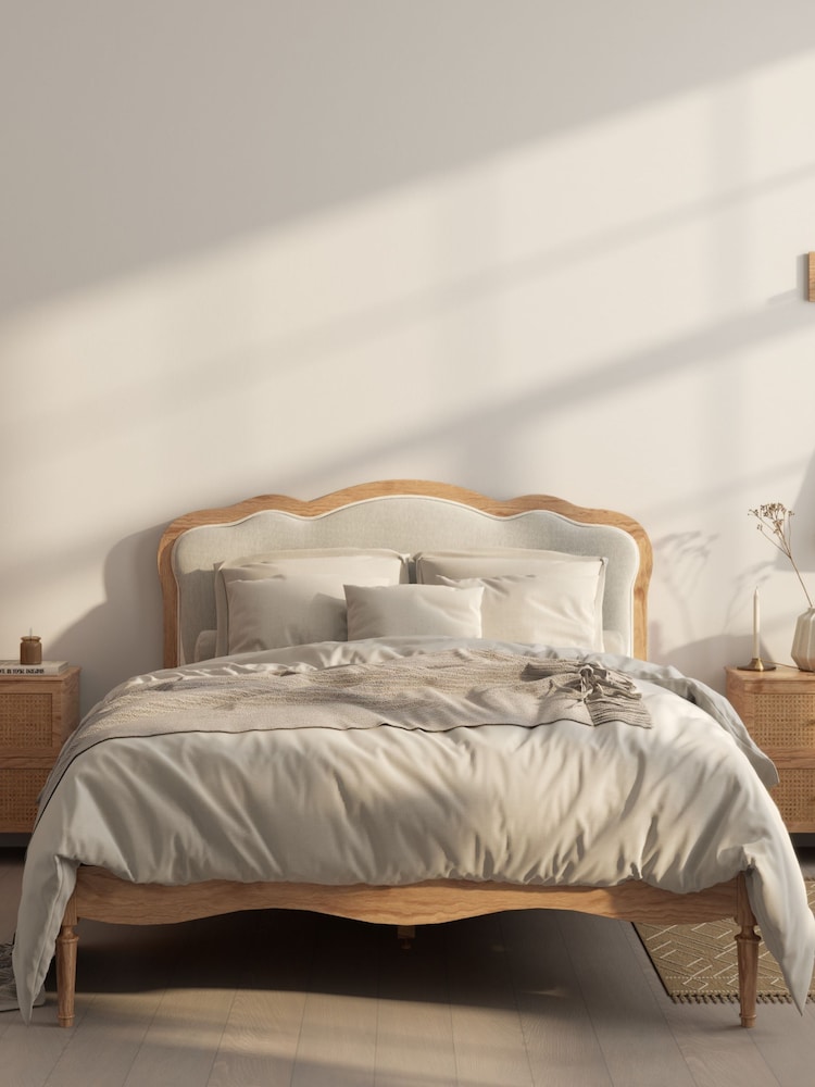 Time 4 Sleep Oak Matilda Upholstered Bed Frame - Image 2 of 4