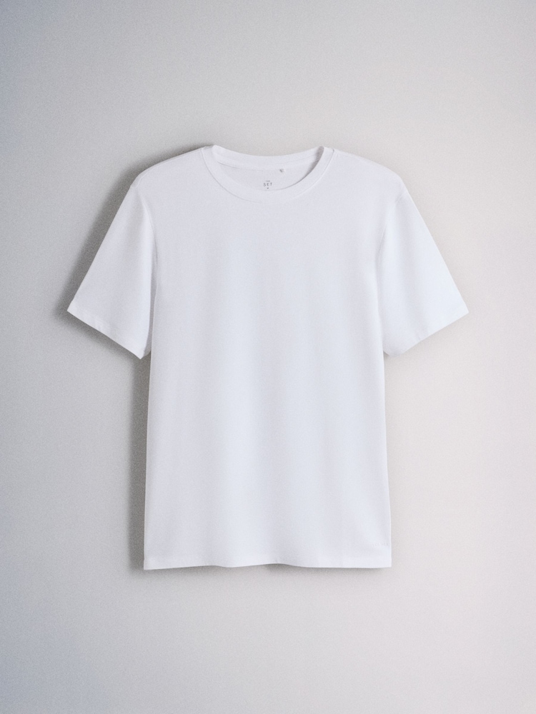The Set 2 Pack Modal Lounge Nightwear Pyjamas Set Grey/White - Image 2 of 8