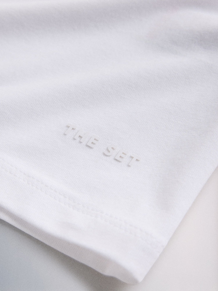The Set 2 Pack Modal Lounge Nightwear Pyjamas Set Grey/White - Image 8 of 8