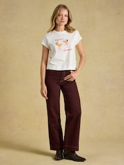 Joules Mine's a Snowball Graphic Short Sleeve 100% Cotton T-Shirt - Image 4 of 6