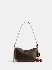 COACH Brown Coated Canvas Signature Waverly Bag - Image 5 of 15